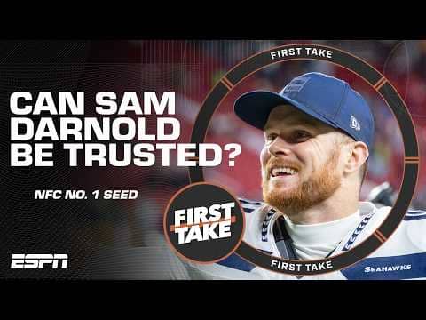 Cam Newton is waiting until PLAYOFFS to judge Sam Darnold's greatness, because... | First Take