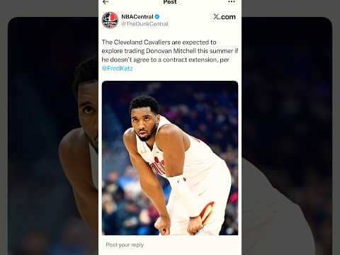 Donovan Mitchell expected to be traded this off-season if a contract extension is not agreed #shorts