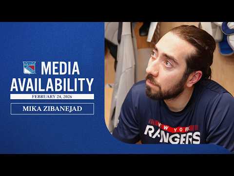 NYR Practice: Mika Zibanejad Media Availability | Feb. 24, 2026