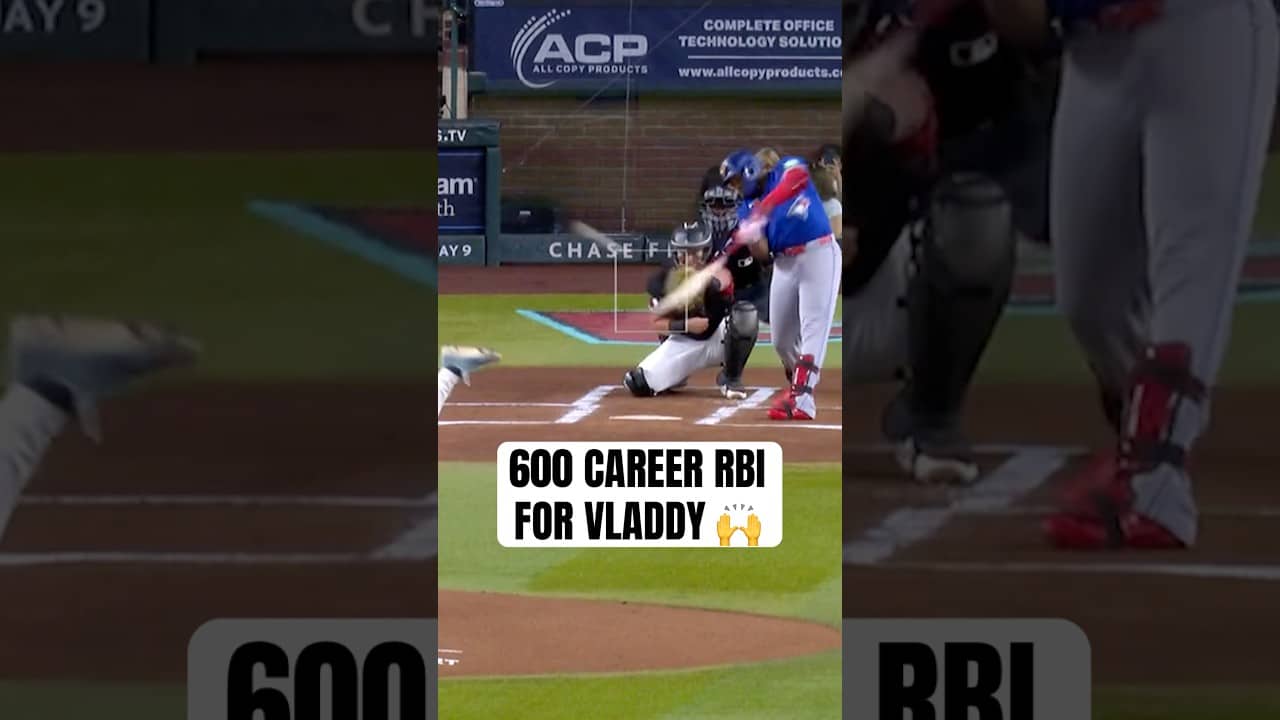 Vladimir Guerrero Jr. drives in career RBI number 600 & 601 👏 #BlueJays