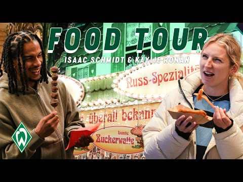 Isaac Schmidt & Kaylie Ronan auf dem Freimarkt | FOOD TOUR | SV Werder Bremen