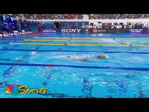 Shaine Casas blitzes to 400m medley PB in World Cup win at Westmont | NBC Sports