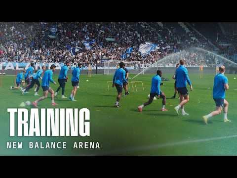 Allenamento alla New Balance Arena