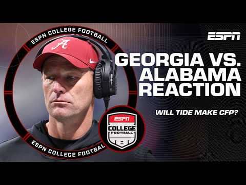 SEC Championship Reaction: Is Alabama at risk of missing the CFP? | ESPN College Football