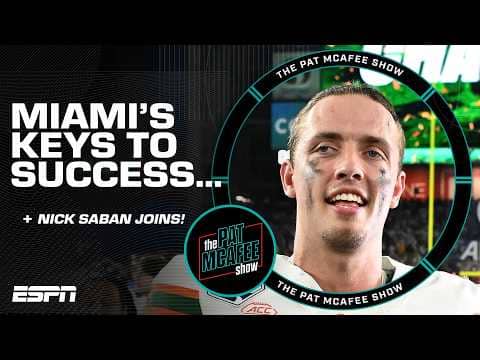 Nick Saban says THIS is the ONLY way Miami can defeat Indiana | The Pat McAfee Show