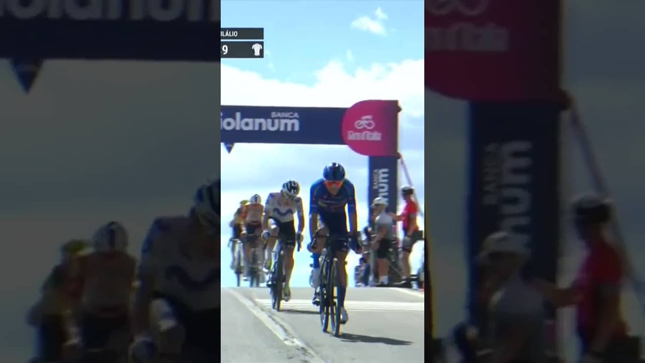 Cima Coppi for Ciccone! ⚡️Giulio Ciccone is racking up the mountains points on Stage 19 of the Giro.
