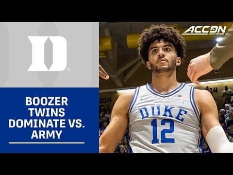 Duke's Boozer Twins Combine Twin Powers In Win Over Army
