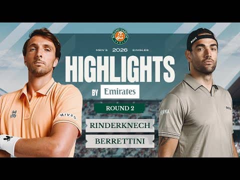 Arthur Rinderknech vs Matteo Berrettini | Round 2 | Highlights by Emirates | Roland-Garros 2026