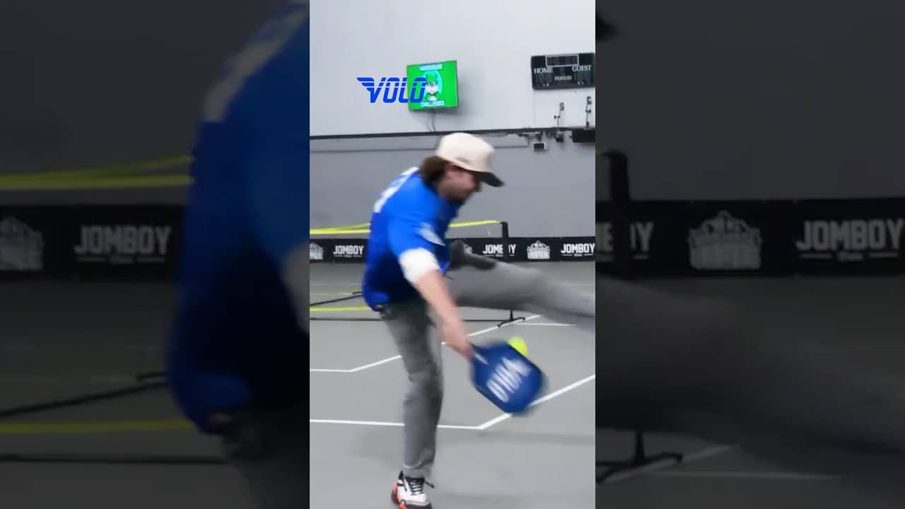 Between the legs pickleball shot 😳