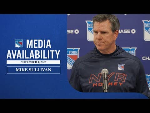 NYR vs CAR: Mike Sullivan Pregame Media Availability | Nov. 4, 2025