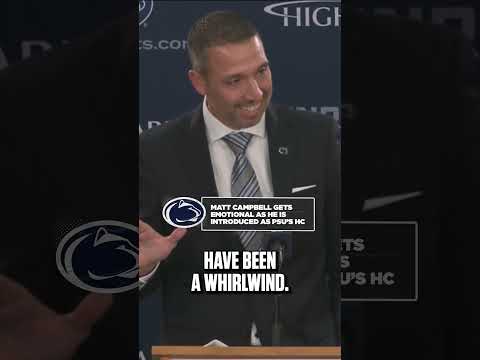 Penn States New HC Matt Campbell: '"It's a dream come true for me." #cfb #nittanylions #football