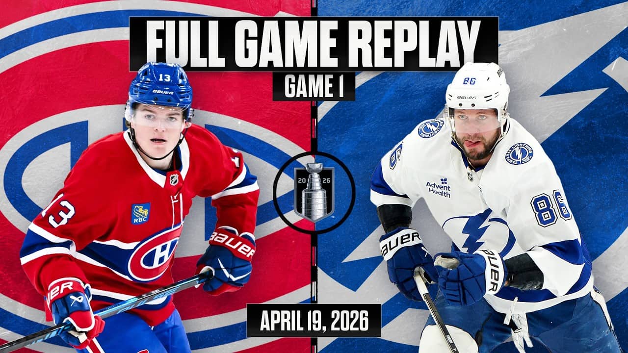 FULL GAME REPLAY: Slafkovsky's walk-off hat trick! Canadiens vs Lightning | April 19, 2026