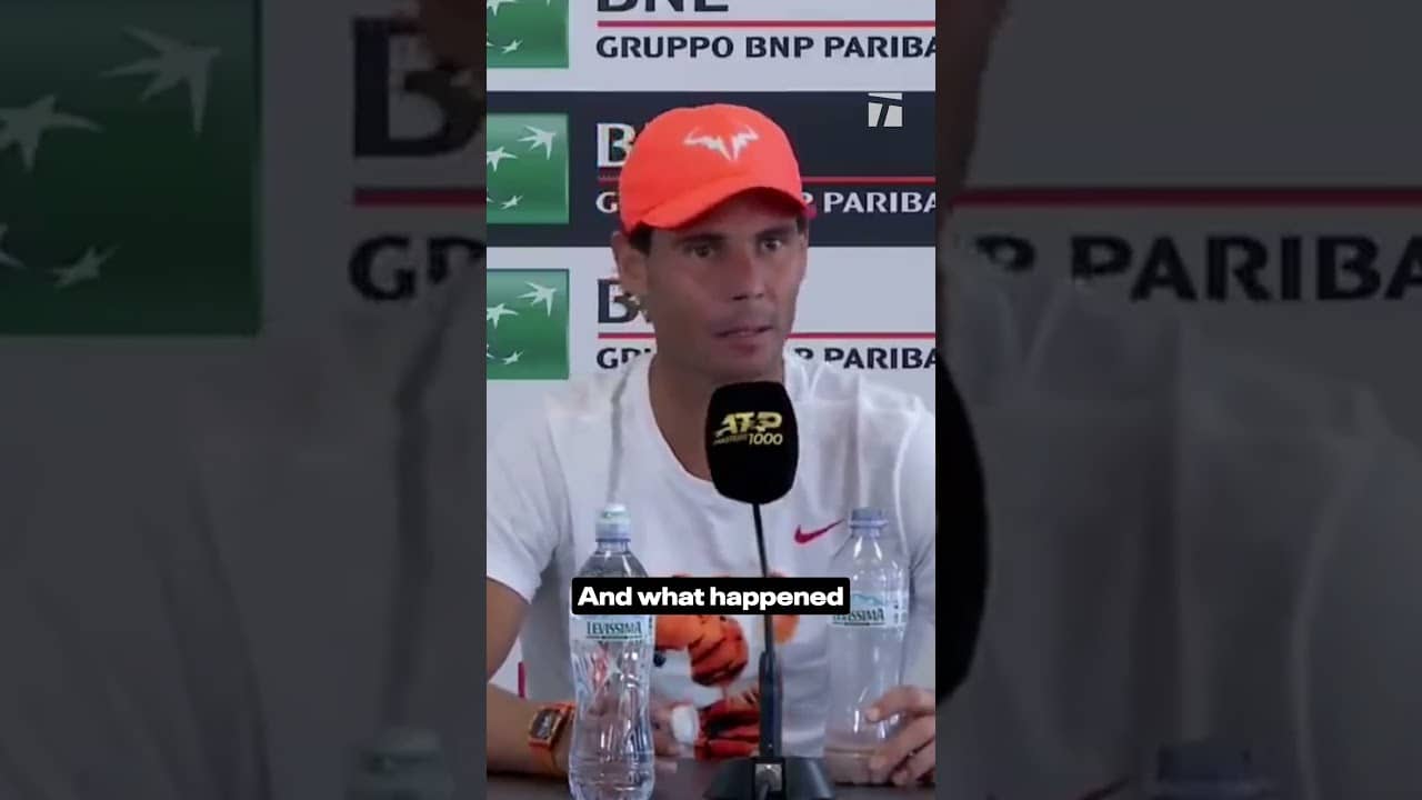 Welcome to Rome 🤨 #tennis #tennisplayer #rome #rafaelnadal #funny