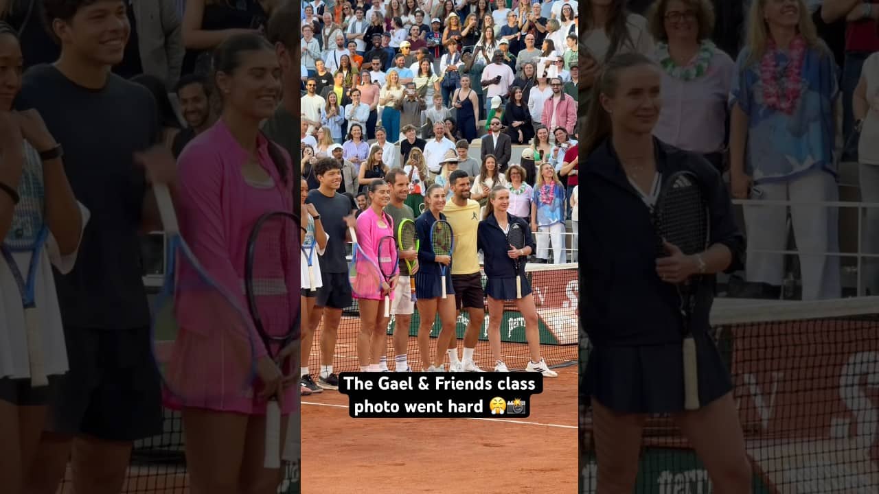 Gael Monfils was joined by some of the best in the biz to celebrate his final Roland Garros 🇫🇷