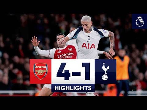 Arsenal 4-1 Tottenham Hotspur | Premier League Highlights