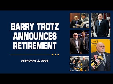 Nashville Predators General Manager Barry Trotz Announces His Retirement - Press Conference