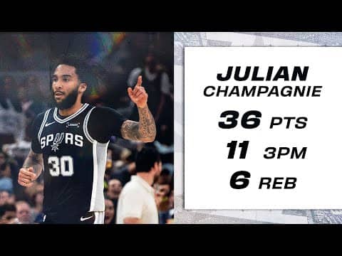 Julian Champagnie Hits NEW FRANCHISE RECORD With 11 Threes!