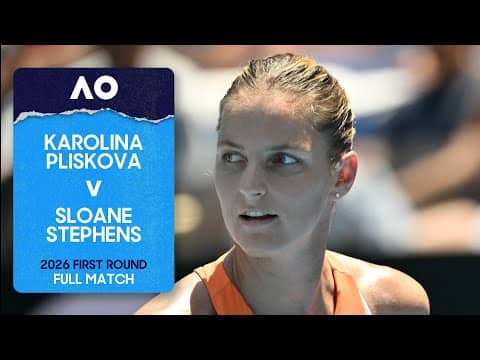 Karolina Pliskova v Sloane Stephens Full Match | Australian Open 2026 First Round