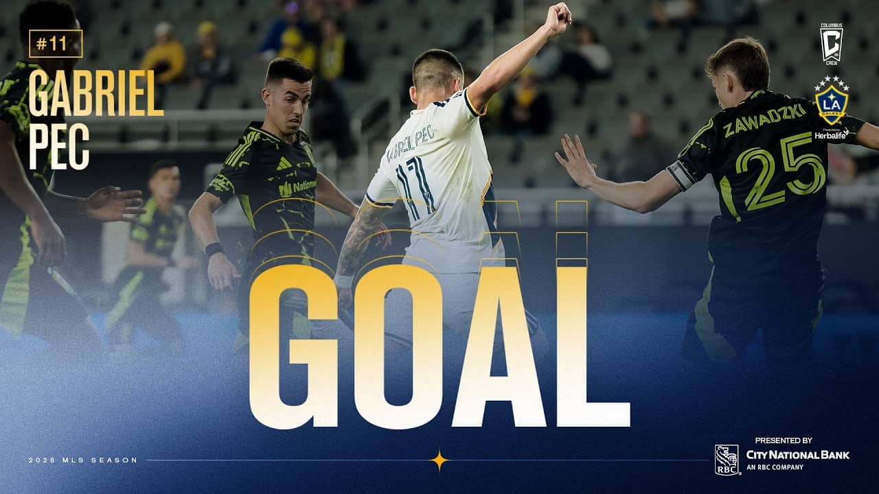 GOAL: Gabriel Pec Slots it Home at the Near Post