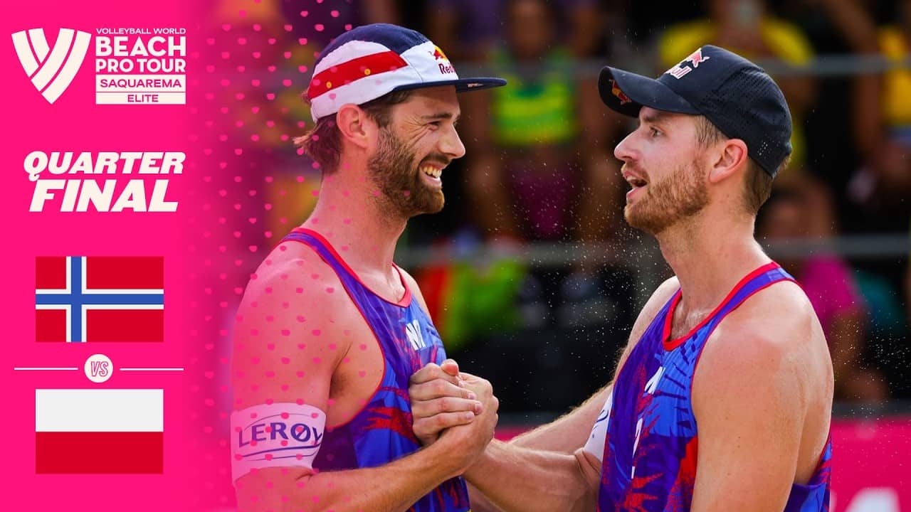 Mol, A./Sørum, C. vs. Łosiak/Bryl - Quarter Final Highlights | Saquarema 2026 #BeachProTour