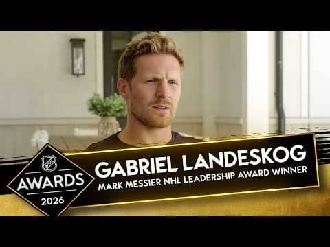 Gabriel Landeskog on winning the Mark Messier NHL Leadership Award