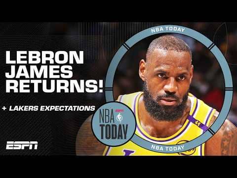 LeBron James' season DEBUT 👀👑 + The goat is back on the floor - Kendrick Perkins 🗣️ | NBA Today