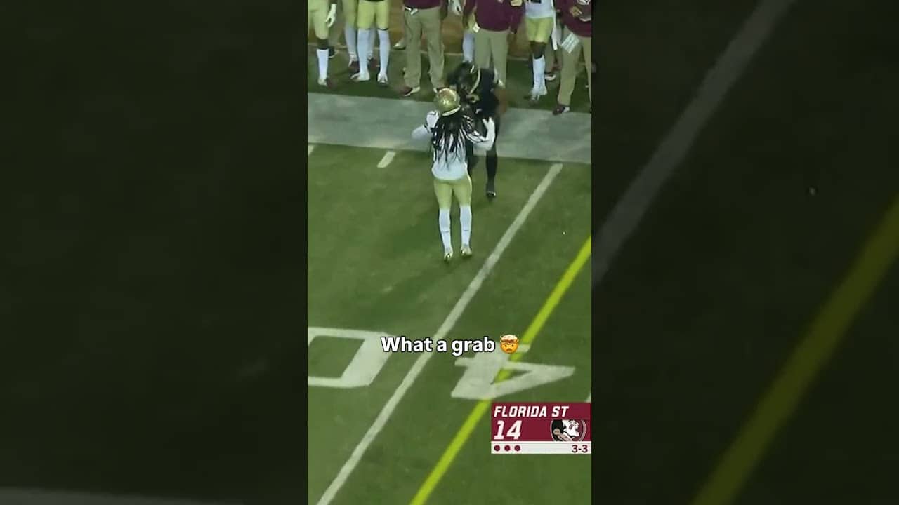 Hands like glue 🥶 #wakeforest #accfootball #collegefootball #ncaafootball #football #sports