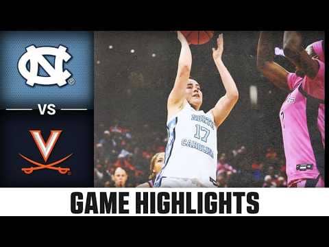 North Carolina vs. Virginia Game Highlights | 2025-26 ACC Women's Basketball
