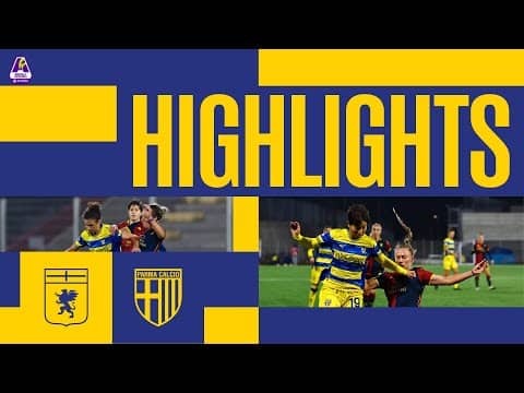 SERIE A WOMEN ATHORA | GENOA-PARMA 1-0 | HIGHLIGHTS