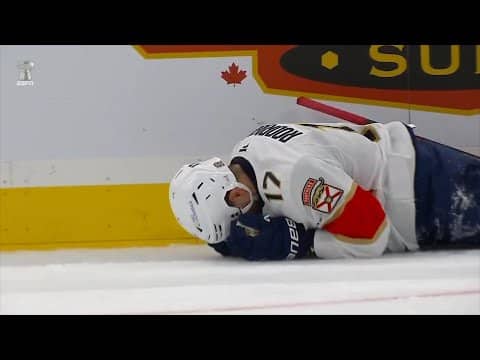 Evan Rodrigues Embellishment Penalty, Heads To Locker Room After Hit By Scott Laughton