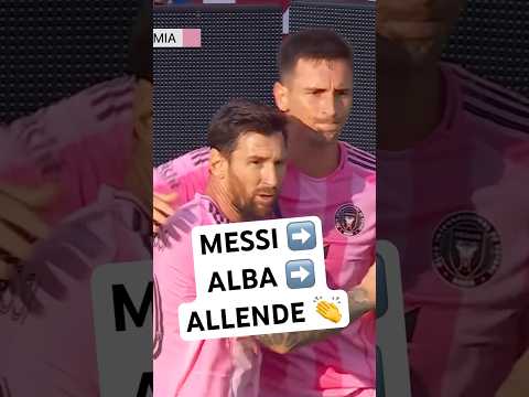 Jordi Alba 11th ASSIST 🤝 Allende’s 9th GOAL on the season for Miami!!