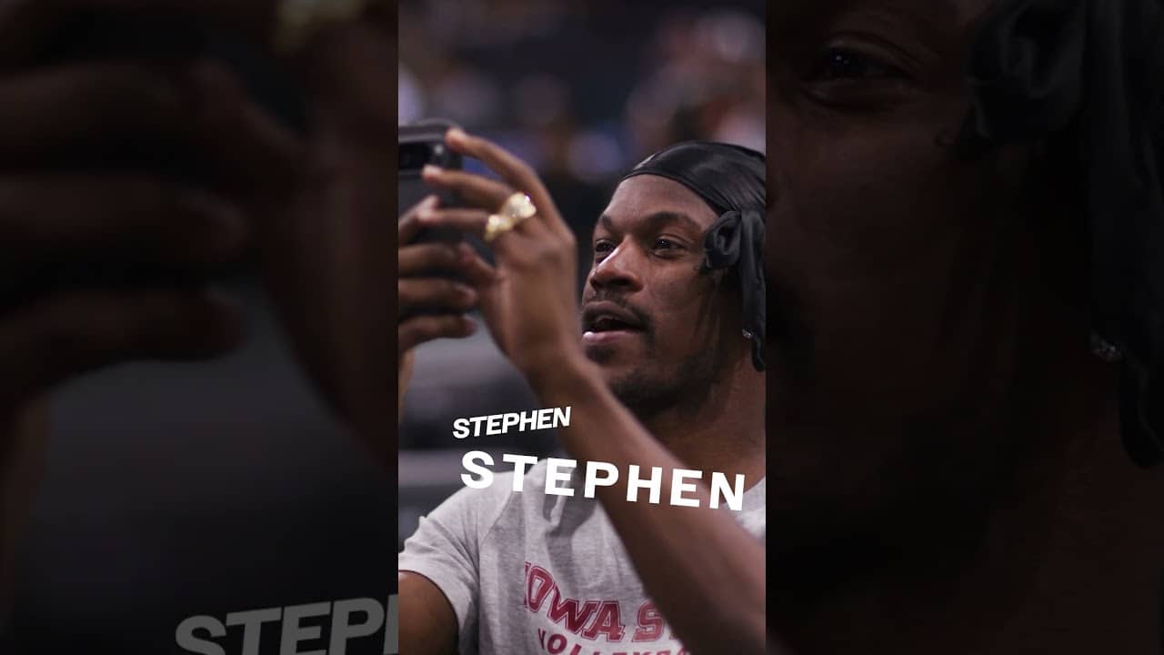 Stephen Curry's Biggest Fan AKA Jimmy Butler III 🤣 | #shorts