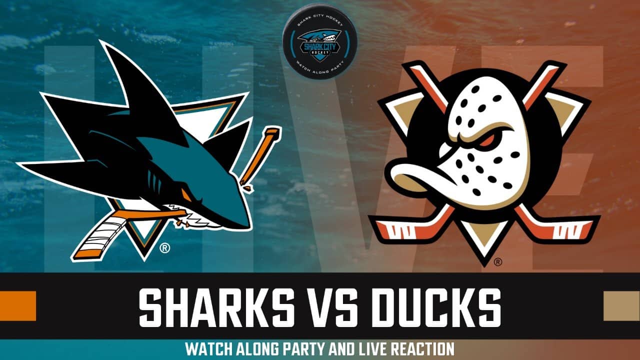 ANAHEIM DUCKS VS SAN JOSE SHARKS LIVE WATCH PARTY