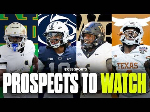 TOP Running Back PROSPECTS TO WATCH before the 2026 NFL Draft