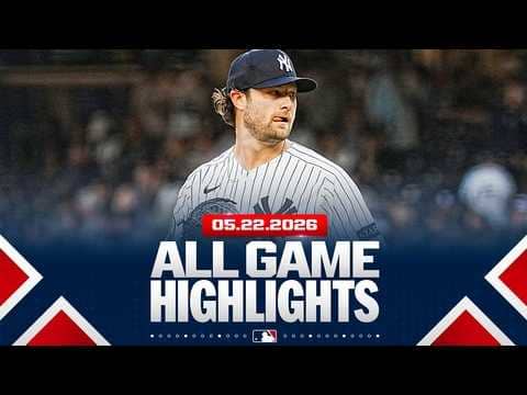 Highlights from ALL GAMES on 5/22 (Gerrit Cole's return, Braves walk it off, and MORE!)