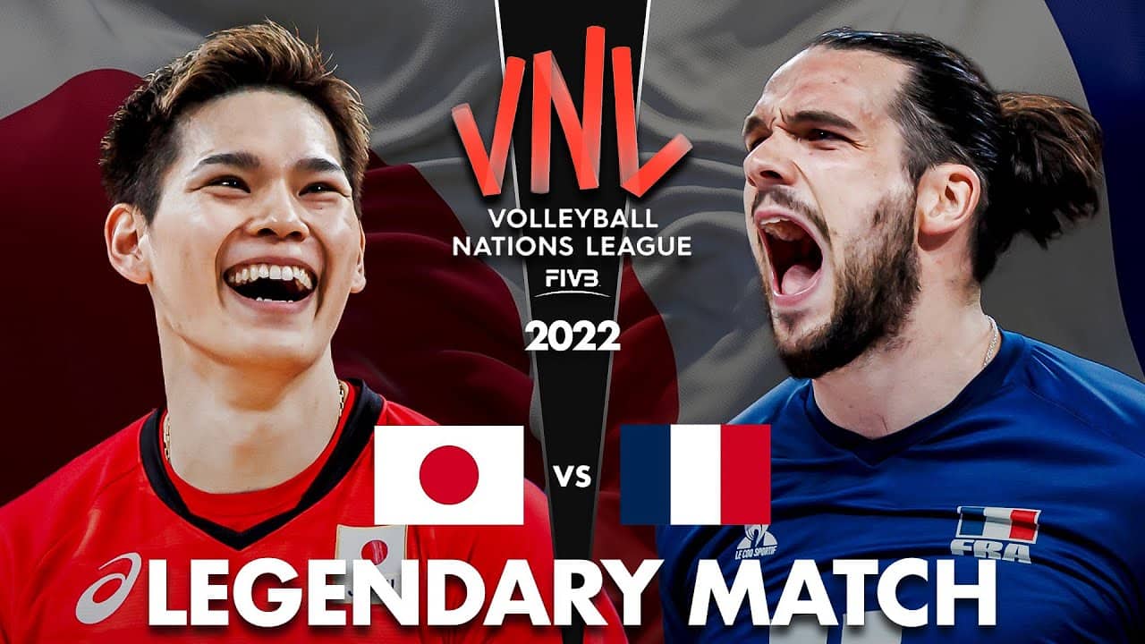LEGENDARY MATCH | JAPAN 🇯🇵 vs FRANCE 🇫🇷 | Men's VNL 2022