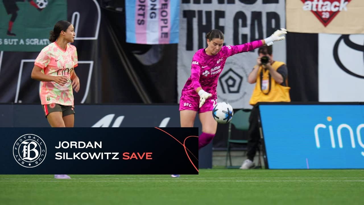 Bay FC | Jordan Silkowitz Save against Portland Thorns