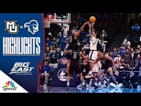 Marquette vs. Seton Hall | COLLEGE BASKETBALL HIGHLIGHTS | 1/31/26 | NBC Sports