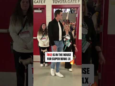 Tom Brady arrives for Super Bowl LX 🔥