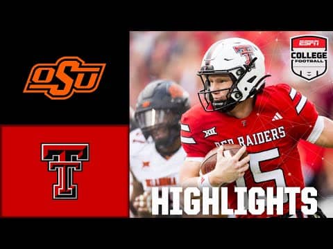 Oklahoma State Cowboys vs. Texas Tech Red Raiders | Full Game Highlights | ESPN College Football