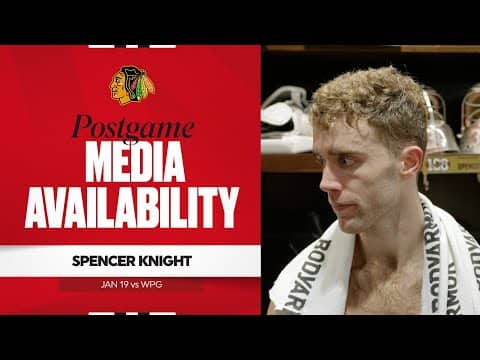 "It was really cool to see the fans honor him." | Spencer Knight Postgame 1.19.26