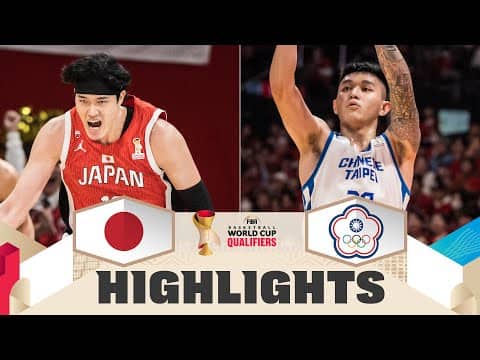 Japan v Chinese Taipei | Highlights | FIBA Basketball World Cup 2027 Asian Qualifiers