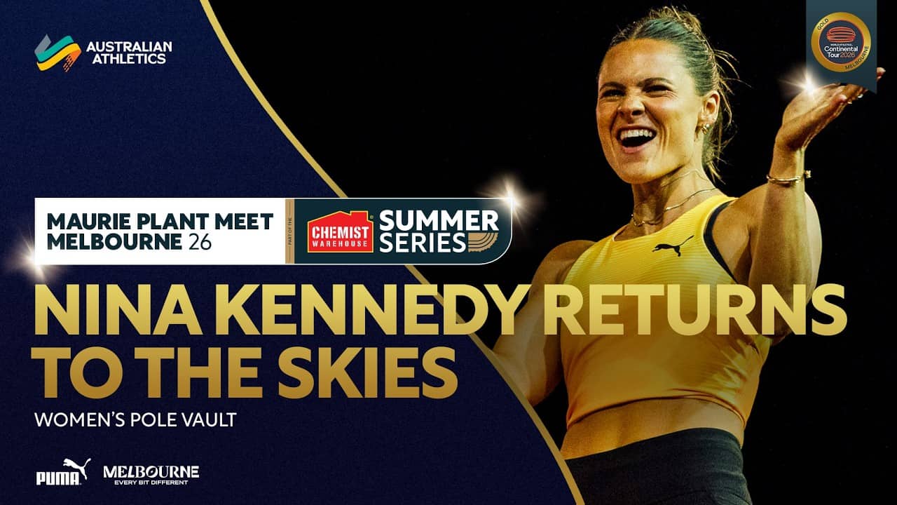 Nina Kennedy is back soaring in the Women's Pole Vault | 2026 Maurie Plant Meet - Melbourne