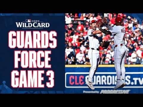 FINAL THREE OUTS: The Guardians take Game 2 of the AL Wild Card 🔥 (More baseball, no problem 🥹)