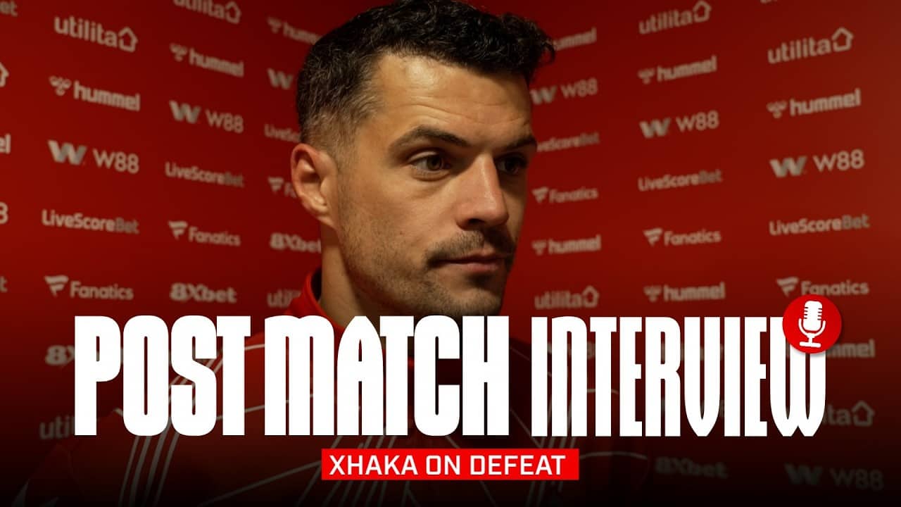 "It's important we react" | Xhaka On Forest Defeat | Post-Match Interview