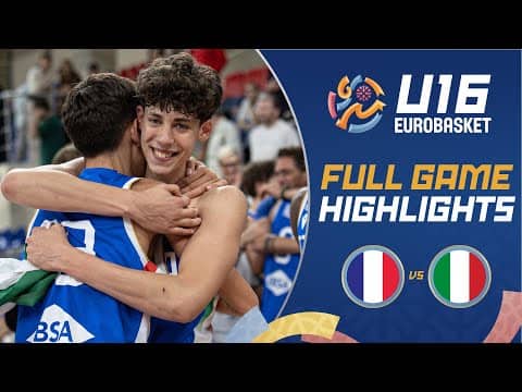 France 🇫🇷 vs Italy 🇮🇹 | Highlights | FIBA U16 EuroBasket 2025