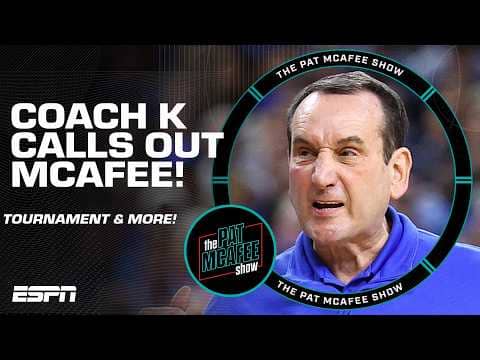 Pat McAfee calls out Coach K for dying his hair 🤣 | The Pat McAfee Show