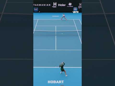 #EmmaRaducanu is in full flow 🤩 #WTA #HobartInternational