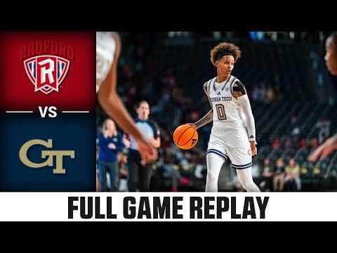 Radford vs. Georgia Tech Full Game Replay | 2025-26 ACC Women’s Basketball