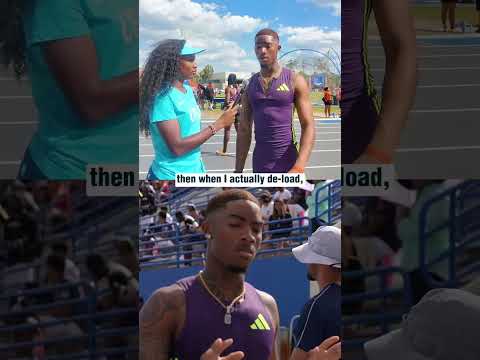 Jordan Anthony says his 9.91 opener speaks for itself, but there's more on the way 👏 #track #athlete